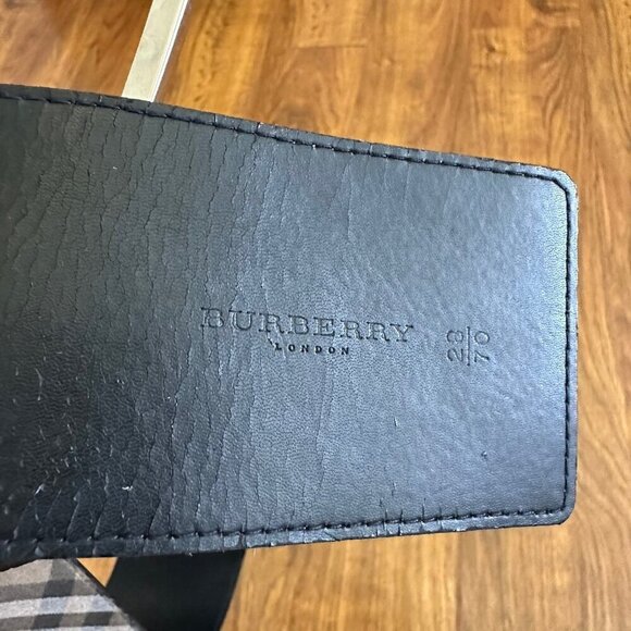 Burberry microsuede nova check wide belt - Picture 4 of 5